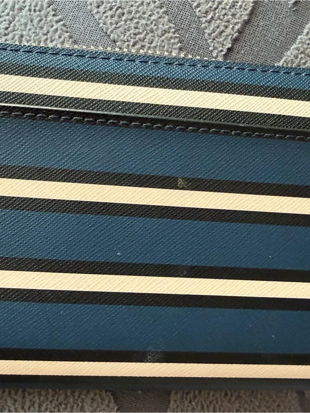 kate spade Navy and Cream Striped wallet